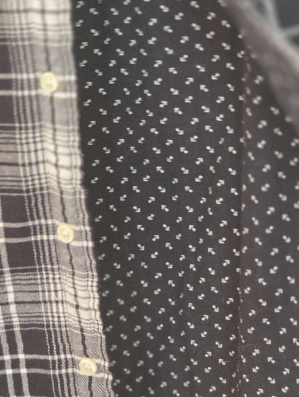 Polo Ralph Lauren Double Face Black White Plaid Flannel Cotton Button Down XXL